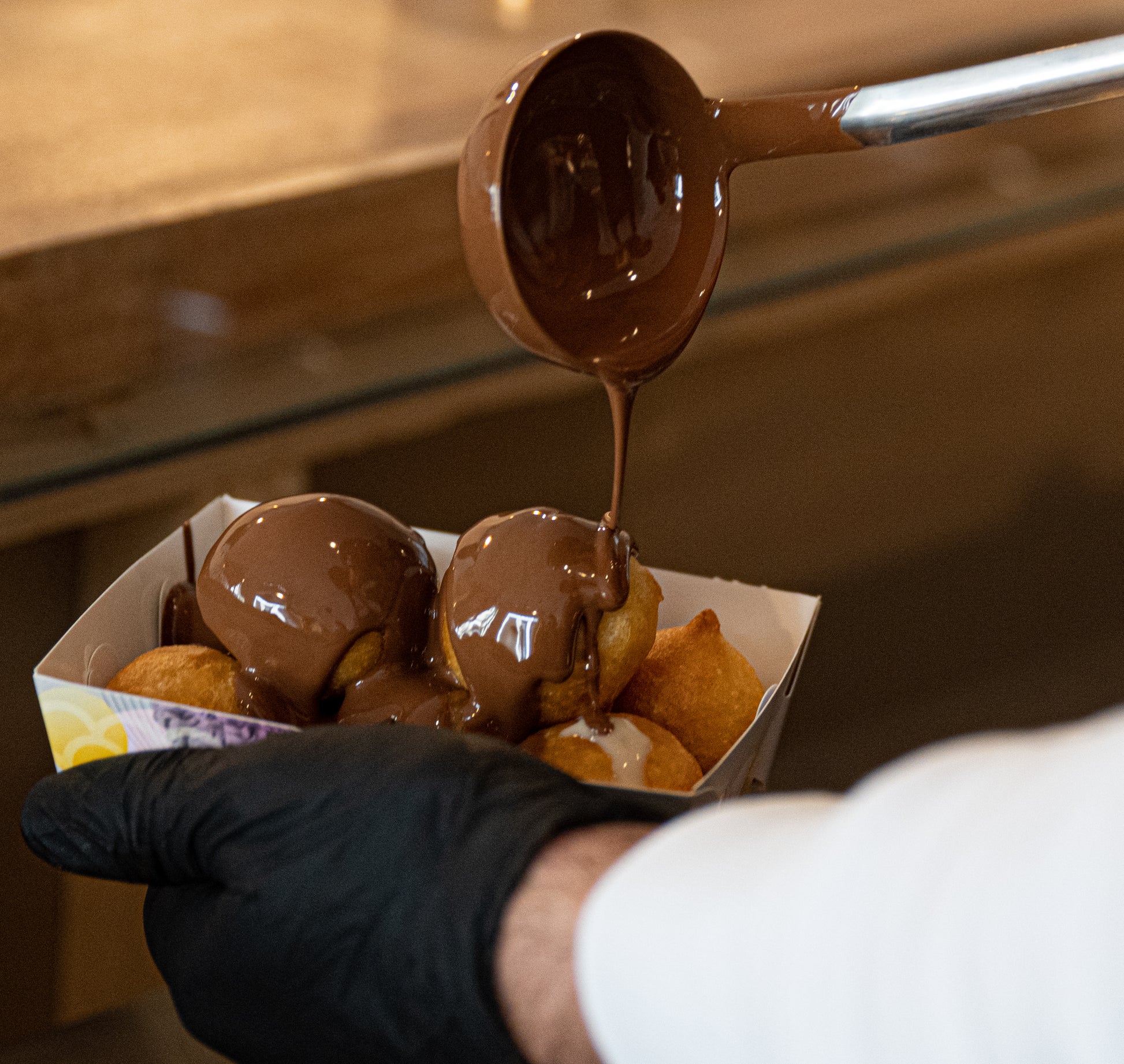 Chocolat liquide de couverture de chez baladelis 