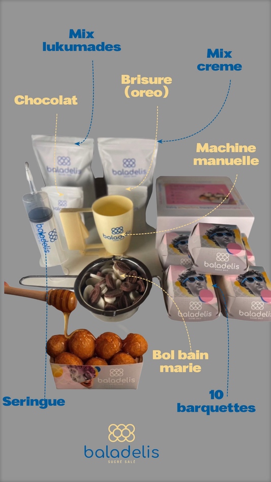 Kit de pâtisserie manuel pour luqaimat beignet churros donuts lukumades lokma